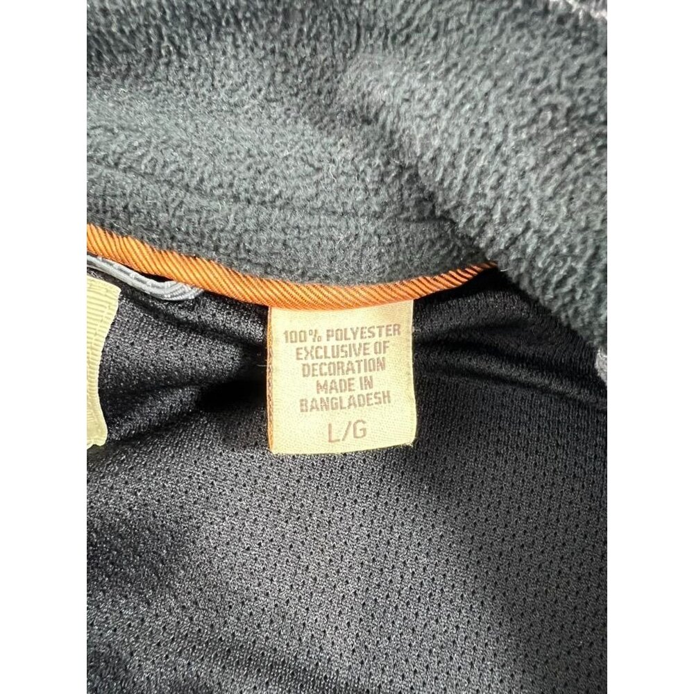 Timberland Mens Gray Full-Zip Fleece Vest L With Pockets - Picture 4 of 8